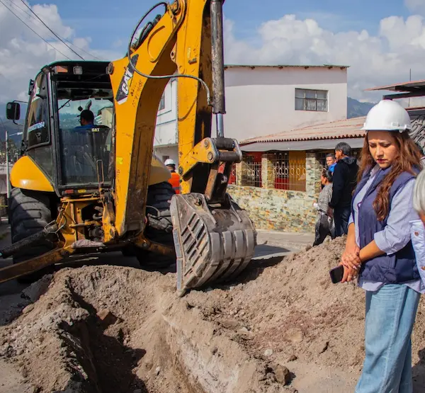 Municipio Riobamba explica retraso de obra en La Primavera