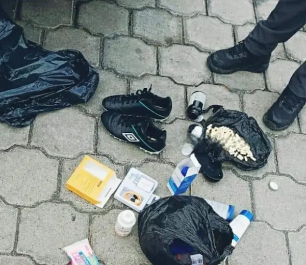 Evidencias encontradas durante el procedimiento uniformado