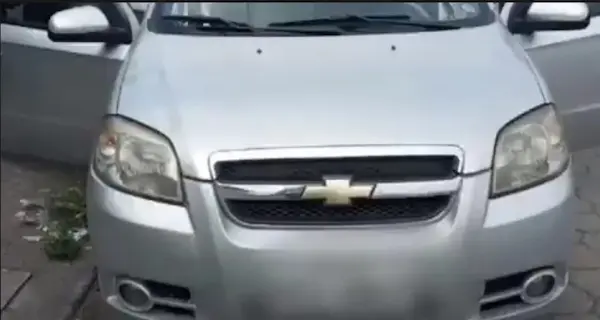 Vehículo parte de la escena montada por Carlos Gerardo H. S.