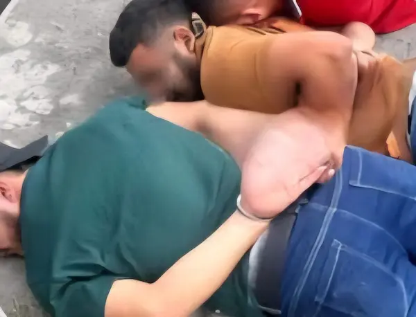 Parte de los detenidos durante las tareas desplegadas