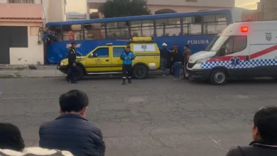 2 muertos tras choque de bus en Riobamba