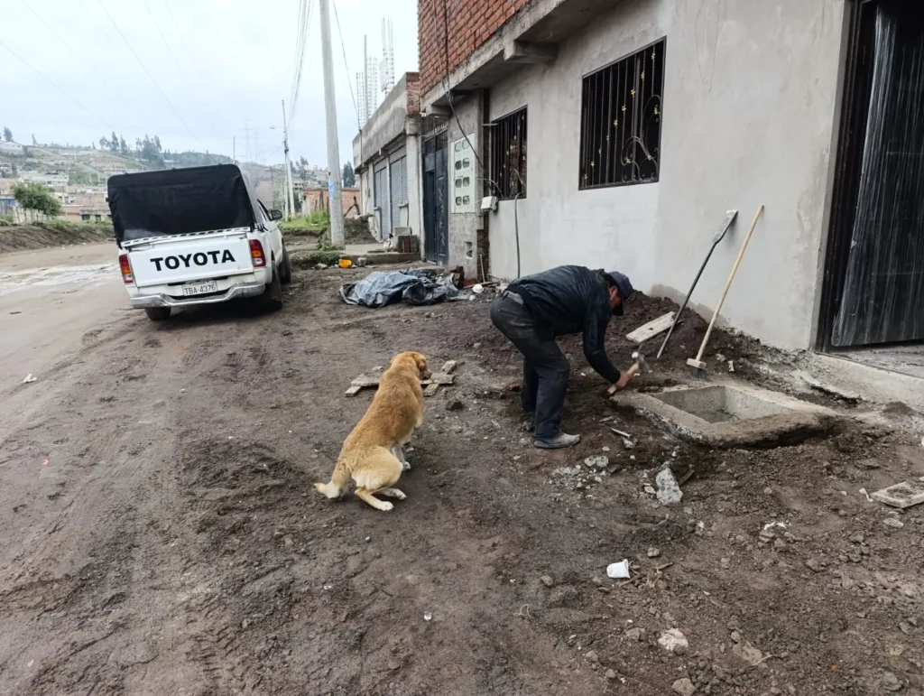 Barrio La Lolita de Riobamba en riesgo por lluvias
