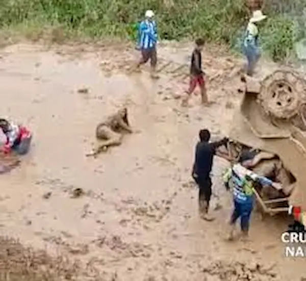 Seis personas resultaron heridas tras el accidente 4×4