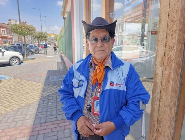 José Gustavo Cartagena, vicepresidente del gremio de trabajadores del SEROT