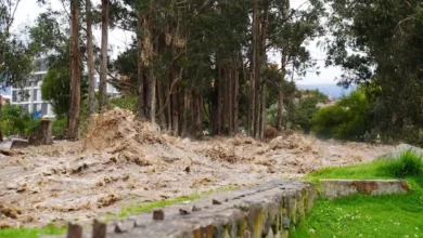Desbordamiento del río Yanuncay en Cuenca