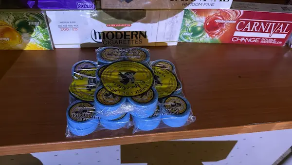 Pasta de tabaco incautada