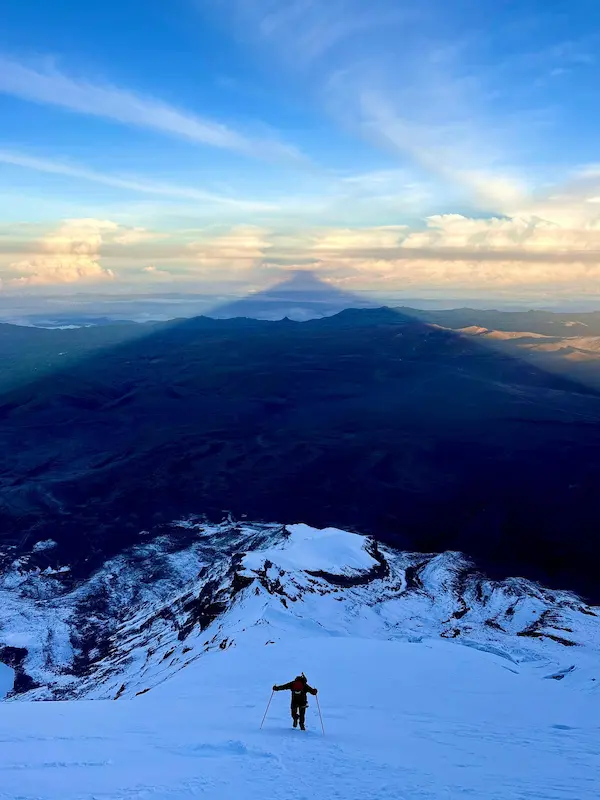 Erin Ton en el Chimborazo