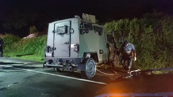 Accidente en vía a la costa