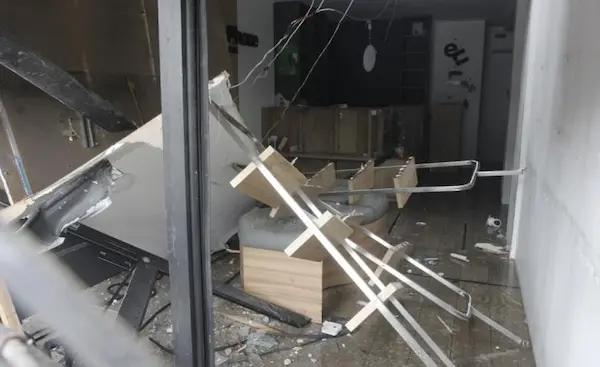 Ataque en el local de Conny Garcés