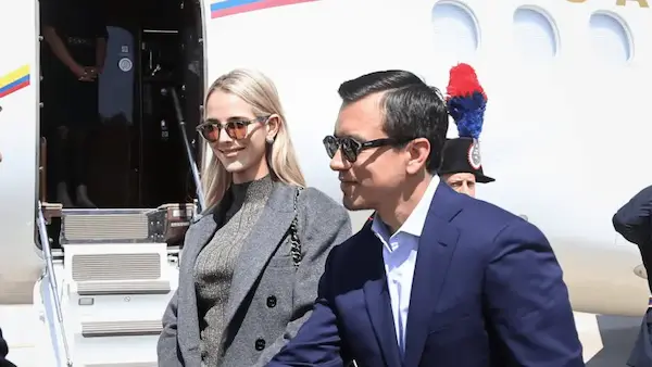 Daniel Noboa y Lavinia Valbonesi