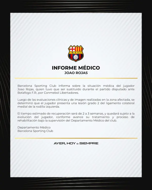 Comunicado oficial del club torero.