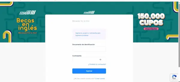 Becas Because Is Nice iniciar sesión