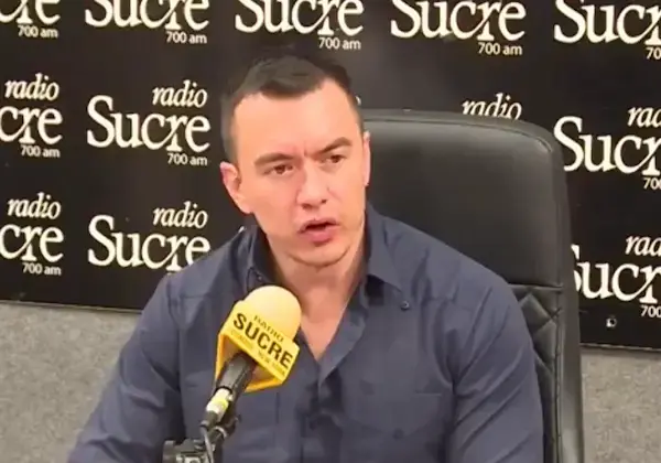 Daniel Noboa en la entrevista