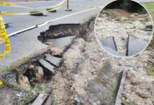 Chimbo deslizamientos en Achachi alertan a habitantes.