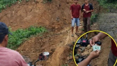 Denuncian cobro de peaje ilegal en la vía Caluma Echeandía.