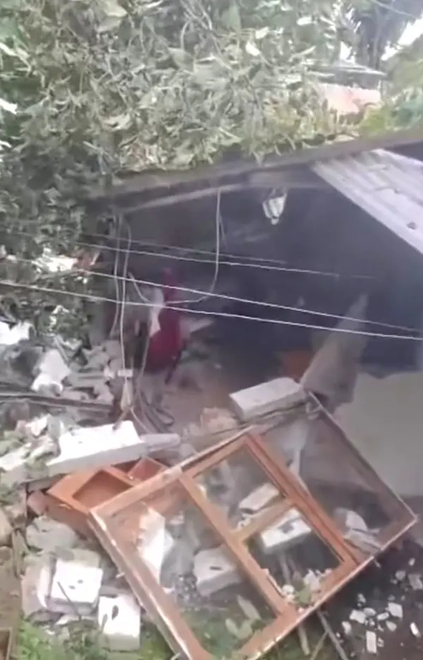 Deslizamiento de tierra afectó una vivienda en Alausí