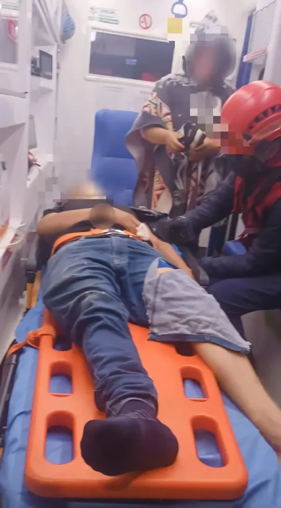 Hombre de 24 años de Chambo herido en accidente de tránsito