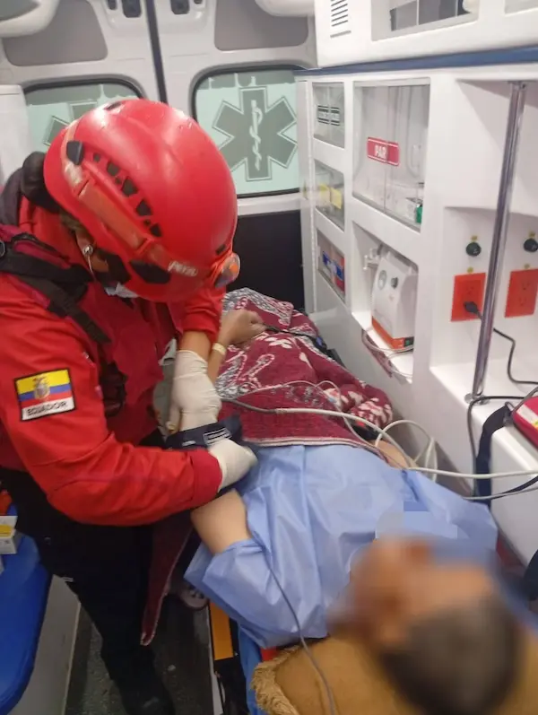 Durante todo el trayecto don Ángel fue monitoreado