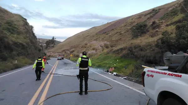 Tras los procedimientos de ley, se limpió el sitio del siniestro