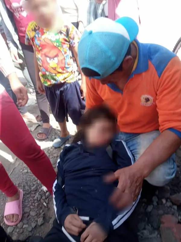 La mujer, por un momento, estuvo inconsciente