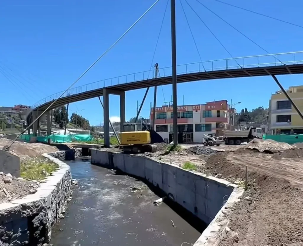 Parque Lineal La Laguna en Latacunga se entregará en mayo.