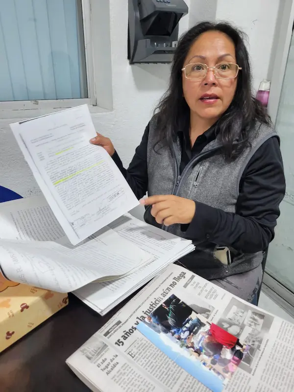 Miriam Silva Morocho no claudicará en su lucha