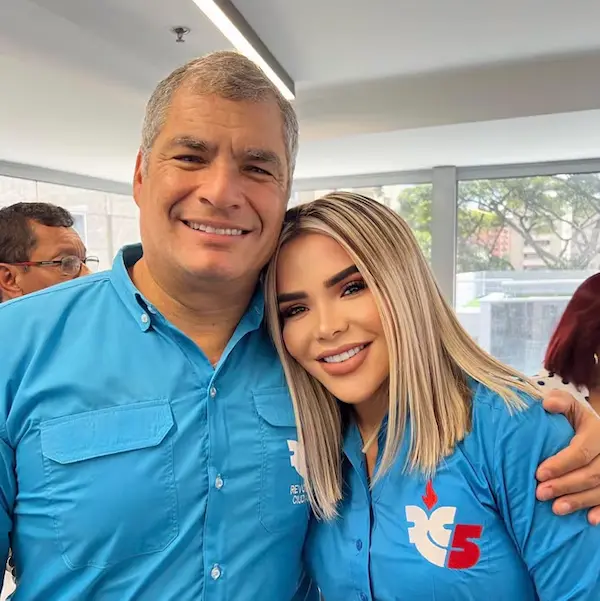 María Fernanda Vargas y Rafael Correa