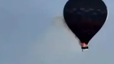 Video | Globo aerostático se incendia en pleno vuelo y deja víctimas