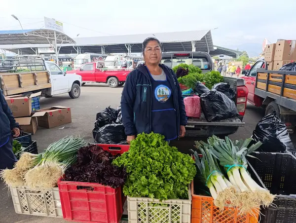 Patricia Arias es una de las agricultora.
