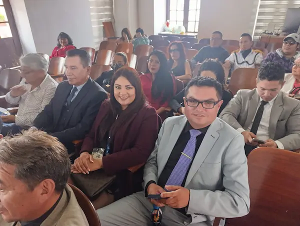 Pamela Ocampo, exReina de Riobamba, fue parte del acto. 