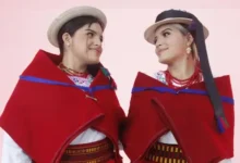 Gemelas puruhaes en pasarelas de moda en Ecuador