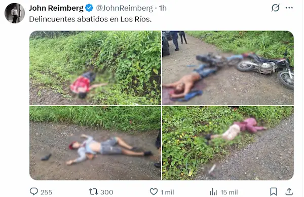 Información difundida por el Ministro del Interior