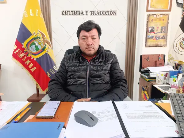 Paolo Ocaña, presidente del GAD Parroquial de Licán