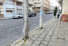 Los postes serán los lienzos.