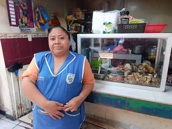 Uno de los rostros emblemáticos del mercado es Rocío Cuñes.